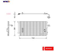 CONDENSER AIR CONDITIONING DCN02027 FOR VW BMX/BKJ/AZZ/BRJ 3.2L 6cyl TOUAREG
