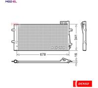 CONDENSER AIR CONDITIONING DCN02035 FOR AUDI CHPB/CZDA/CZEA 1.4L 4cyl Q3