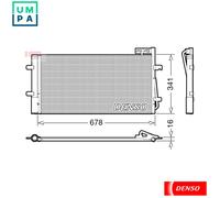 CONDENSER AIR CONDITIONING DCN02035 FOR AUDI CHPB/CZDA/CZEA 1.4L 4cyl Q3