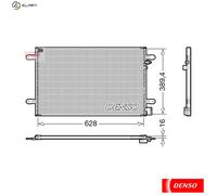 DENSO DCN02037 Air conditioning condenser