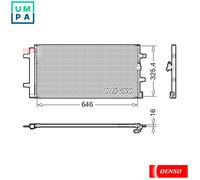 DENSO DCN02041 Air conditioning condenser