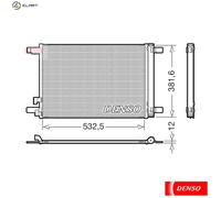 DENSO DCN02048 Air conditioning condenser