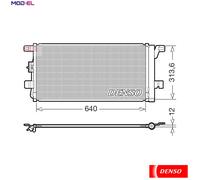 CONDENSER AIR CONDITIONING DCN02049 FOR AUDI CWGD 3.0L 6cyl Q5