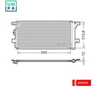 CONDENSER AIR CONDITIONING DCN02049 FOR AUDI CWGD 3.0L 6cyl Q5