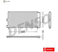 DENSO DCN09070 Air conditioning condenser
