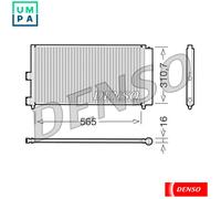 DENSO DCN09070 Air conditioning condenser