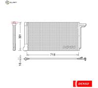 Denso Air Conditioning Condenser fits Ford