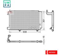 DENSO DCN10041 Air conditioning condenser