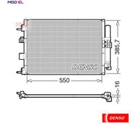 DENSO DCN10046 Condenser, air conditioning for FORD