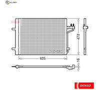 DENSO DCN10047 Air conditioning condenser