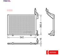 CONDENSER AIR CONDITIONING DCN10048 FOR FORD FIESTA/VI/Van HHJD/HHJE/HHJC 1.6L