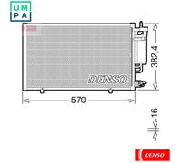 CONDENSER AIR CONDITIONING DCN10051 FOR FORD FIESTA/VI/Van KVJA/F6JD 1.4L 4cyl