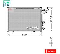 CONDENSER AIR CONDITIONING DCN10052 FOR FORD 169A4000/FP4 1.2L 4cyl KA