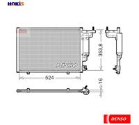 DENSO DCN10059 Air conditioning condenser