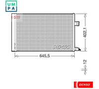CONDENSER AIR CONDITIONING DCN11009 FOR JAGUAR PT204 2.0L 204DTA/204DTD 2.0L XF
