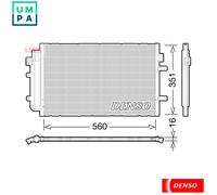 DENSO DCN12005 Air conditioning condenser