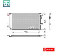 DENSO DCN12007 Air conditioning condenser