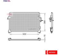 DENSO DCN14005 Air conditioning condenser