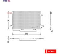 DENSO DCN17004 Air conditioning condenser