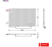 DENSO DCN17006 Air conditioning condenser