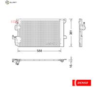 DENSO DCN20007 Air conditioning condenser