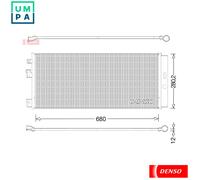 DENSO DCN20023 Air conditioning condenser