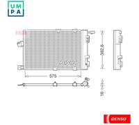 CONDENSER AIR CONDITIONING DCN20038 FOR VAUXHALL ZAFIRA/Mk ASTRAVAN/IV OPEL