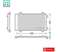 PRASCO UK AC Condenser Air Conditioning for Citroen Fiat Peugeot Toyota 06-16