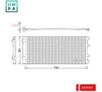 DENSO DCN23037 Condenser, air conditioning for OPEL,RENAULT