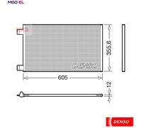 CONDENSER AIR CONDITIONING DCN23041 FOR RENAULT KANGOO/Express/GRAND/II/BE/BOP