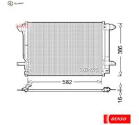 CONDENSER AIR CONDITIONING DCN32027 FOR VW FUSCA BORA/IV JETTA/VI/CLASICO 2.0L