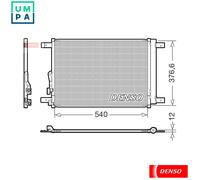 CONDENSER AIR CONDITIONING DCN32033 FOR VW GOLF/VIII/ALLTRACK AUDI A3 1.0L 3cyl