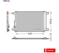 CONDENSER AIR CONDITIONING DCN32033 FOR VW GOLF/VIII/ALLTRACK AUDI A3 1.0L 3cyl