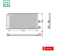 CONDENSER AIR CONDITIONING DCN33014 FOR VOLVO XC90/II/SUV B4204T23 2.0L 4cyl