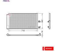 CONDENSER AIR CONDITIONING DCN33014 FOR VOLVO XC90/II/SUV B4204T23 2.0L 4cyl