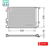 CONDENSER AIR CONDITIONING DCN41005 FOR HYUNDAI G4LA 1.2L D4FC/G4FA 1.4L 4cyl