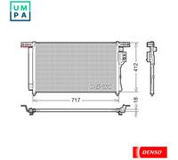 DENSO DCN41008 Air conditioning condenser