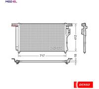 DENSO DCN41008 Air conditioning condenser