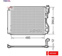 CONDENSER AIR CONDITIONING DCN43016 FOR KIA D4FD 1.7L G4KH 2.0L 4cyl