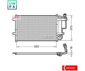 CONDENSER AIR CONDITIONING DCN44007 FOR MAZDA L3Y7 2.3L Y655/Y650Z683 1.6L 4cyl