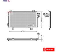 DENSO DCN44015 Air conditioning condenser