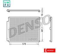 Air conditioning condense DENSO DCN50017 for LEXUS GX (_J12_) 4.7 2001-2009