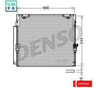 CONDENSER AIR CONDITIONING DCN50036 FOR TOYOTA LAND/CRUISER/200/SUV 4.7L 8cyl
