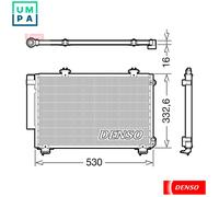 CONDENSER AIR CONDITIONING DCN50060 FOR TOYOTA YARIS/VITZ VITZ/ECHO 1.3L 4cyl