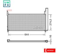 DENSO DCN50116 Air conditioning condenser