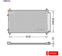 DENSO DCN50117 Air conditioning condenser
