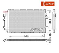 Condenser, air conditioning DENSO DCN12005 For IVECO