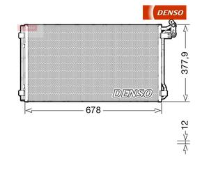 Condenser, air conditioning DENSO DCN32068 For SEAT, VW
