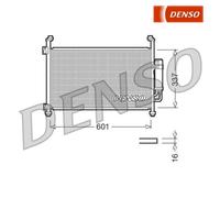Condenser, air conditioning DENSO DCN40007 For HONDA
