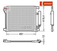 Condenser, air conditioning DENSO DCN46025 For NISSAN